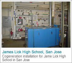 San Jose's James Lick High School cogeneration installation
