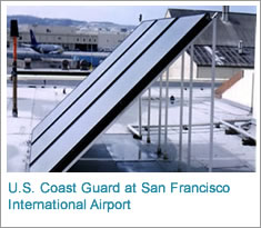 Solar thermal installation for US Coast Guard at SF International Airport