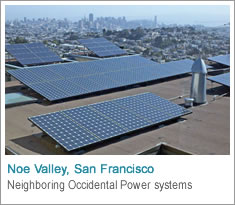 Neighboring Occidental Power systems in Noe Valley