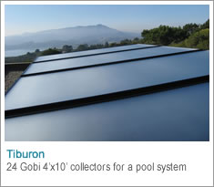 Solar Thermal installation in Tiburon